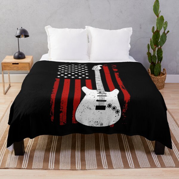 Item preview, American Flag Electric Guitar Patriotic Musician designed and sold by Doodleoub.
