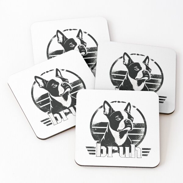Item preview, Boston Terrier Dog Bruh Funny Sarcastic Pet Lover designed and sold by shill-shop.