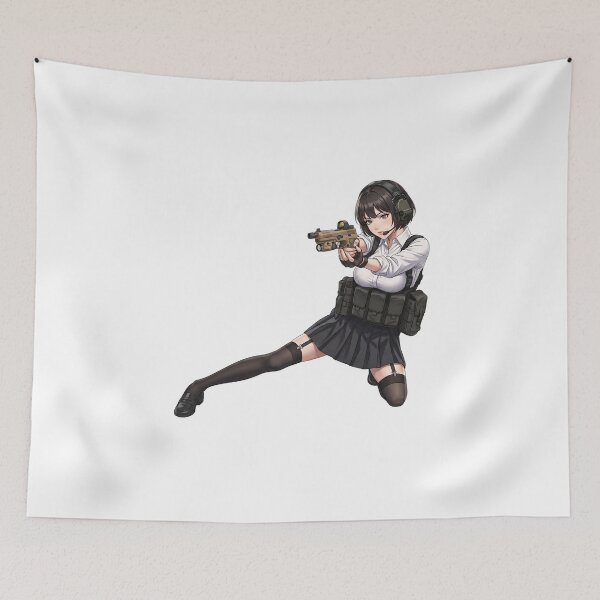 Item preview, Tactical School Girl - Anime Special Ops designed and sold by RAWLIFEGRAPHIC.