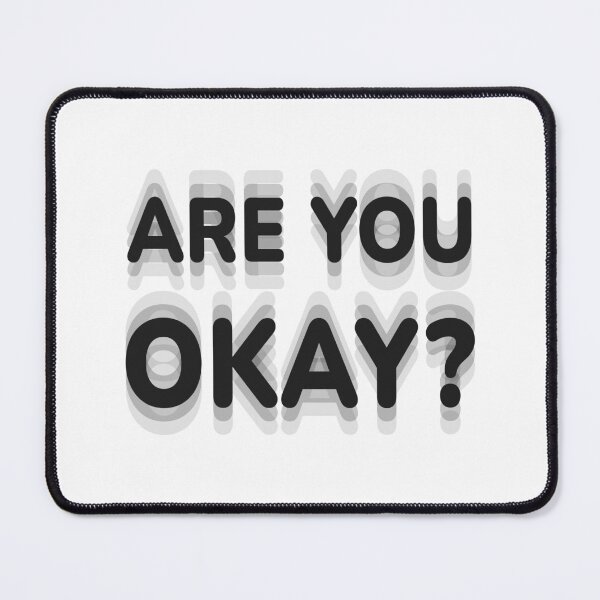 Item preview, Are You Okay Optical Illusion Hard To Focus Trippy Typography designed and sold by VectorForge Studio.