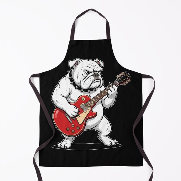 Item preview, Bulldog Guitar Player Dog Lover Musician Rocker designed and sold by Doodleoub.