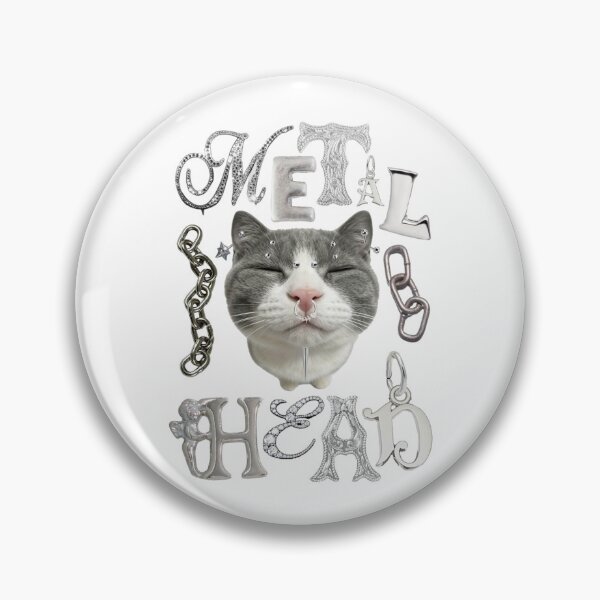 Item preview, metalhead piercing cat designed and sold by hdziedzic.