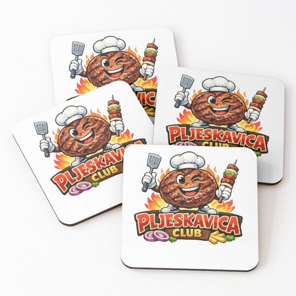Item preview, Pljeskavica Club Mascot Balkan Food designed and sold by OfficialBalkan.