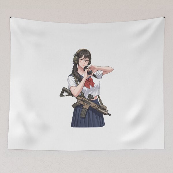 Item preview, Tactical School Girl - Anime Special Ops designed and sold by RAWLIFEGRAPHIC.