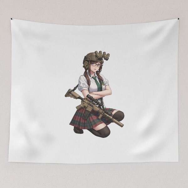 Item preview, Tactical School Girl - Anime Special Ops designed and sold by RAWLIFEGRAPHIC.