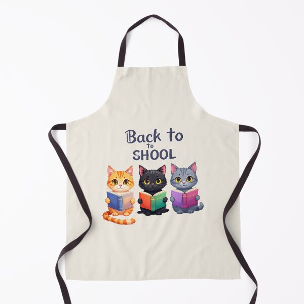 Item preview, Three Cats Reading Books Back to School Cute School Design designed and sold by OksArtStudio.