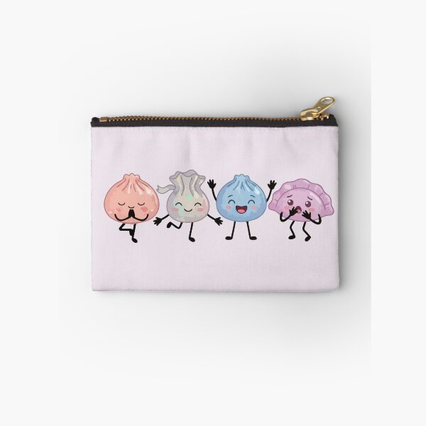 Item preview, Four Pastel Kawaii Bao Buns – Cute Asian Food Characters designed and sold by EmeraldeaArt.