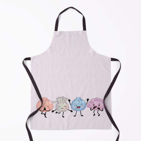Item preview, Four Pastel Kawaii Bao Buns – Cute Asian Food Characters designed and sold by EmeraldeaArt.