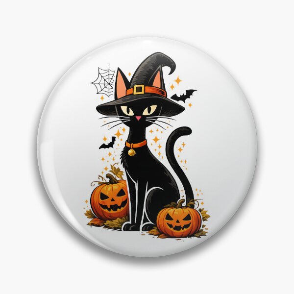 Item preview, Spooky Halloween Witch Hat Black Cat Pumpkins Cat Lover Fall Autumn Gift  designed and sold by Artycom.