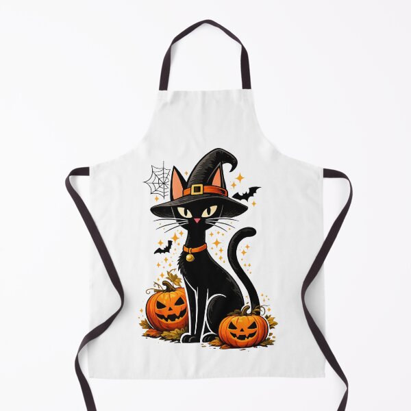 Item preview, Spooky Halloween Witch Hat Black Cat Pumpkins Cat Lover Fall Autumn Gift designed and sold by Artycom.