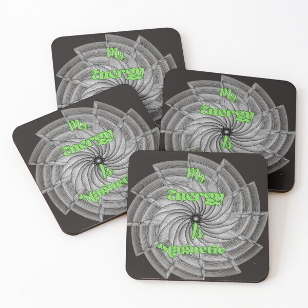Item preview, My Energy is Magnetic Sacred Geometry Typography Art designed and sold by NikBrin Prevail .