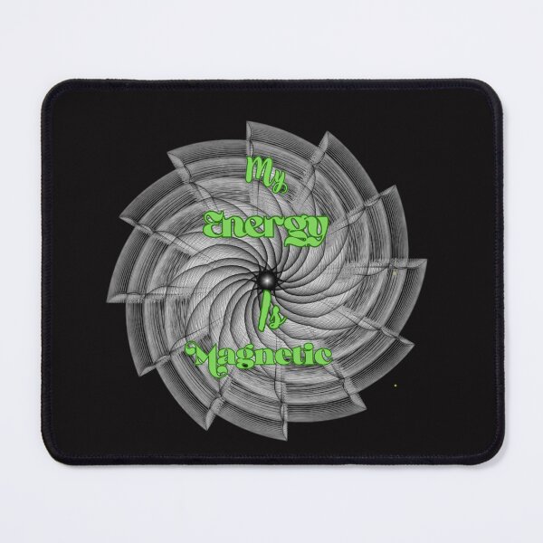Item preview, My Energy is Magnetic Sacred Geometry Typography Art designed and sold by NikBrin Prevail .