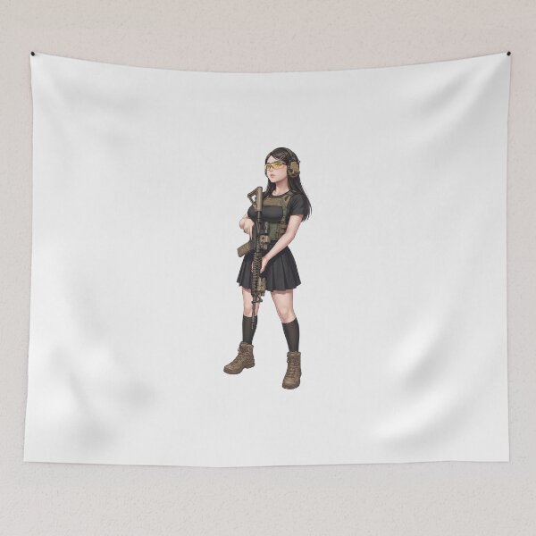 Item preview, Tactical School Girl - Anime Special Ops designed and sold by RAWLIFEGRAPHIC.