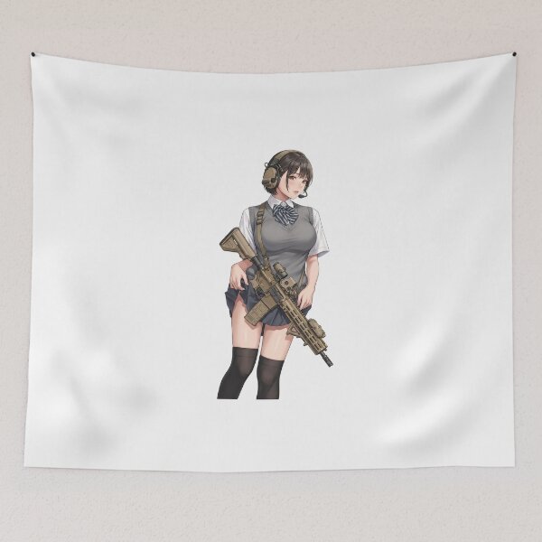 Item preview, Tactical School Girl - Anime Special Ops designed and sold by RAWLIFEGRAPHIC.