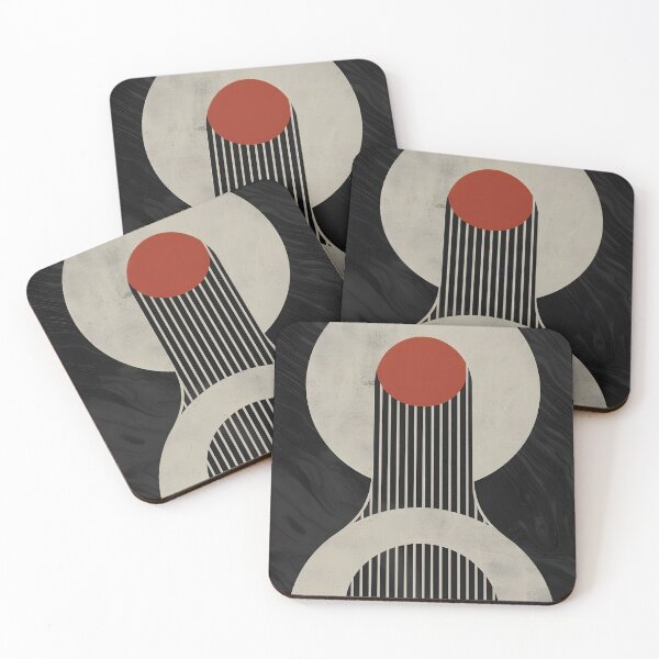 Item preview, Abstract Minimalist Geometric Totem Art Print designed and sold by juliantomarwa12.