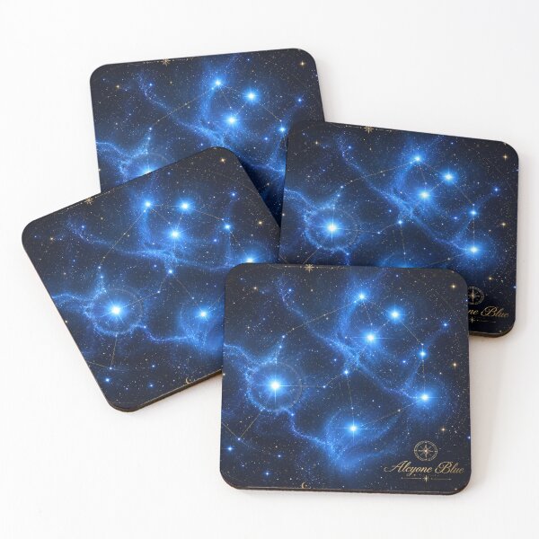 Item preview, Celestial Pleiades Constellation | Elegant Cosmic Night Sky Art designed and sold by Alcyone-Blue.