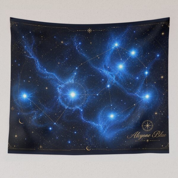 Item preview, Celestial Pleiades Constellation | Elegant Cosmic Night Sky Art designed and sold by Alcyone-Blue.