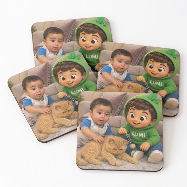 Item preview, Lumi and Abdullah Playing with Kitty designed and sold by LumivaraGallery.