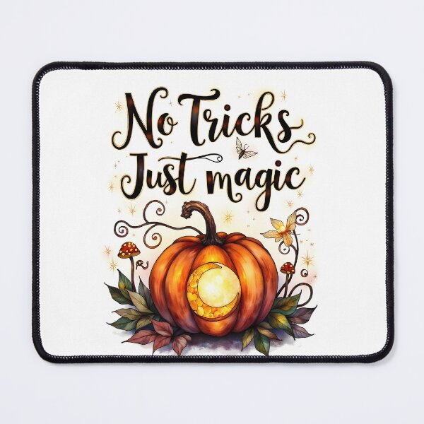 Item preview, No Tricks Just Magic – Magical Halloween Pumpkin Watercolor designed and sold by Connys Colorful World.
