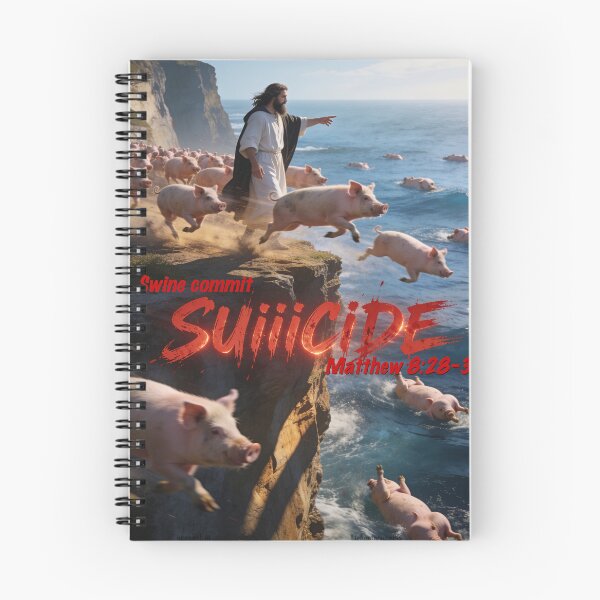Item preview, Swine Diving Herd Print designed and sold by Lichentroupe63.