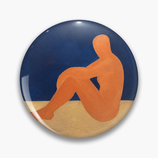 Item preview, A Quiet Moment in the Blue - Minimalist Silhouette Art designed and sold by Moodzu.
