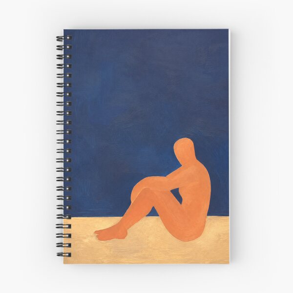 Item preview, A Quiet Moment in the Blue - Minimalist Silhouette Art designed and sold by Moodzu.