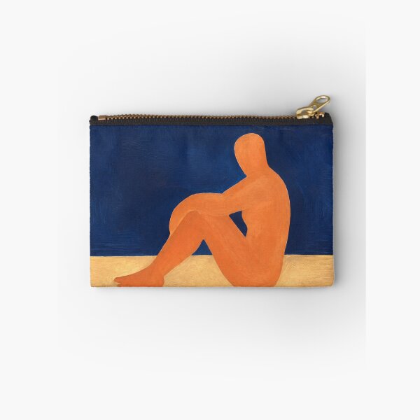 Item preview, A Quiet Moment in the Blue - Minimalist Silhouette Art designed and sold by Moodzu.