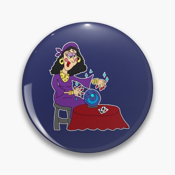 Item preview, Fortune Teller Punk Cartoon | Funny Tarot Rock Meme Sticker designed and sold by MyxaART.