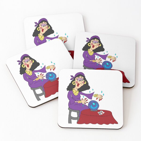 Item preview, Fortune Teller Punk Cartoon | Funny Tarot Rock Meme Sticker designed and sold by MyxaART.