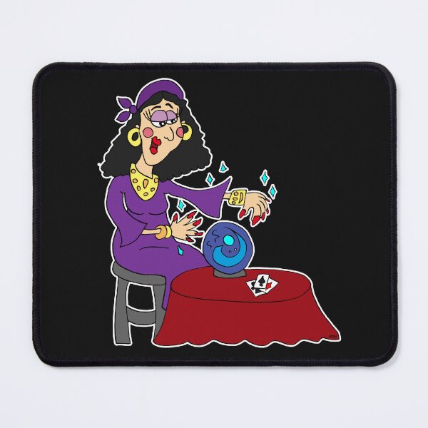Item preview, Fortune Teller Punk Cartoon | Funny Tarot Rock Meme Sticker designed and sold by MyxaART.