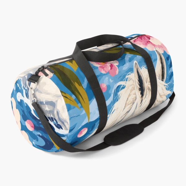 Item preview, White Horse in Blue Waves | Floral Fantasy Horse Art designed and sold by ravuh.