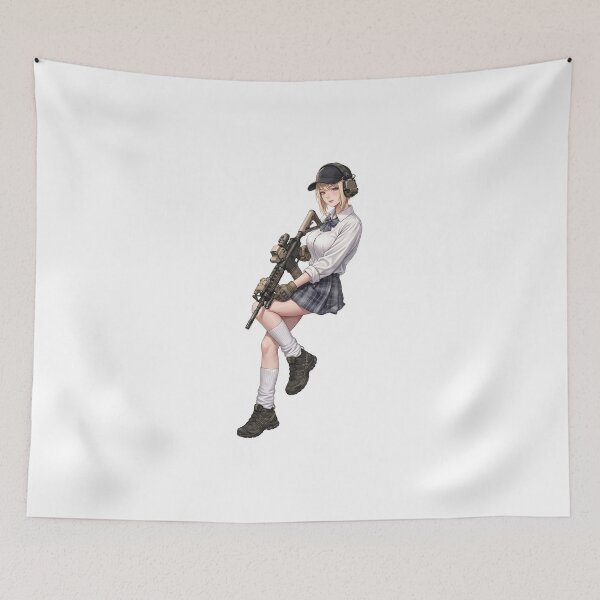 Item preview, Tactical School Girl - Anime Special Ops designed and sold by RAWLIFEGRAPHIC.