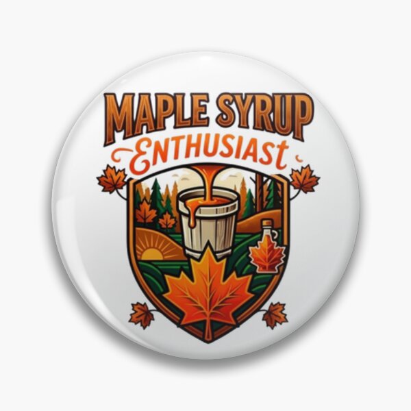 Item preview, Maple Syrup Enthusiast — Canadian Maple Badge T-Shirt | Autumn Nature Graphic Tee designed and sold by Canadian Spirit.