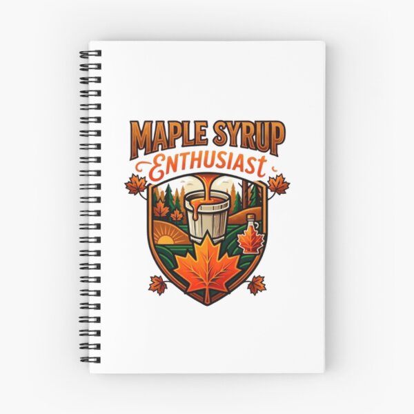 Item preview, Maple Syrup Enthusiast — Canadian Maple Badge T-Shirt | Autumn Nature Graphic Tee designed and sold by Canadian Spirit.
