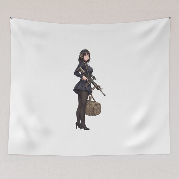 Item preview, Tactical School Girl - Anime Special Ops designed and sold by RAWLIFEGRAPHIC.