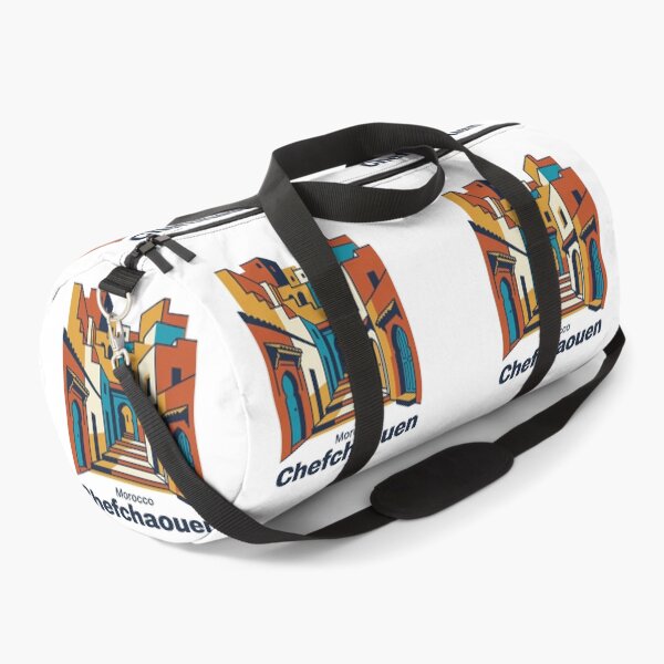 Item preview, Chefchaouen Blue City Bold Retro Graphic Travel Art designed and sold by Inkworksbyshery.