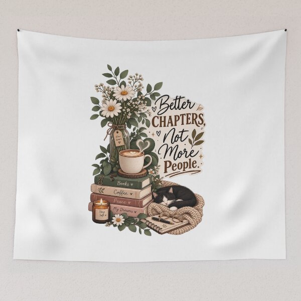 Item preview, Books Coffee & Peace – Cozy Botanical Dark Academia Aesthetic designed and sold by MUSA'S.