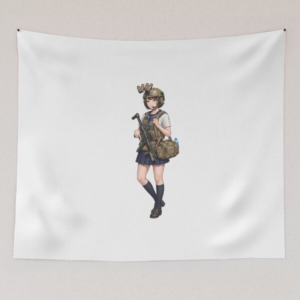 Item preview, Tactical School Girl - Anime Special Ops designed and sold by RAWLIFEGRAPHIC.