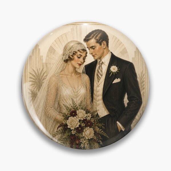 Item preview, On Your Wedding Day – 1930s Art Deco Wedding Card designed and sold by Novel Works Studio.