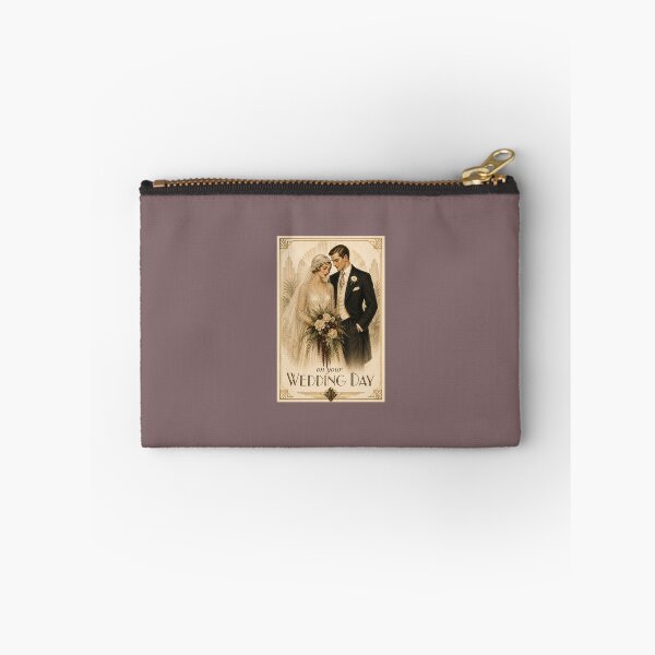 Item preview, On Your Wedding Day – 1930s Art Deco Wedding Card designed and sold by Novel Works Studio.