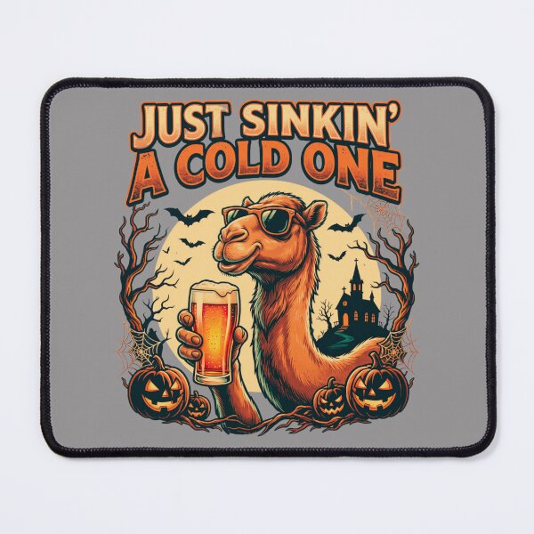 Item preview, Halloween Cold One Camel – Just Sinkin' a Cold One Halloween Beer – Funny Beer T-Shirt designed and sold by Grang Art Artistic Designs.