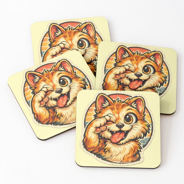 Item preview, Teasing Cat Retro Style designed and sold by DesignPrePress.
