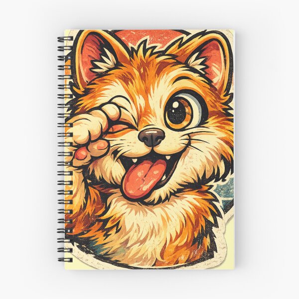 Item preview, Teasing Cat Retro Style designed and sold by DesignPrePress.