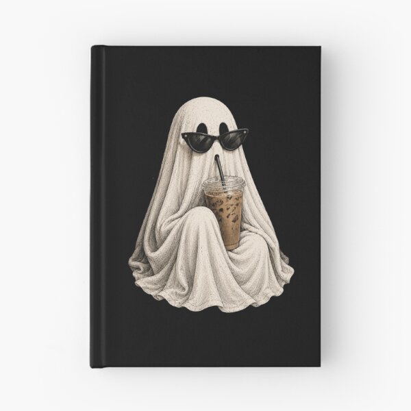 Item preview, Ghost Drinking Coffee, Retro Iced Latte, Vintage Spooky Season, Halloween Ghost Coffee Lover Fall designed and sold by Quiajia.