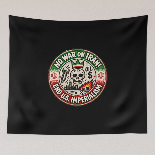 Item preview, No War on Iran! End U.S. Imperialism (Iranian Version) designed and sold by DIRTYDUNNZ.