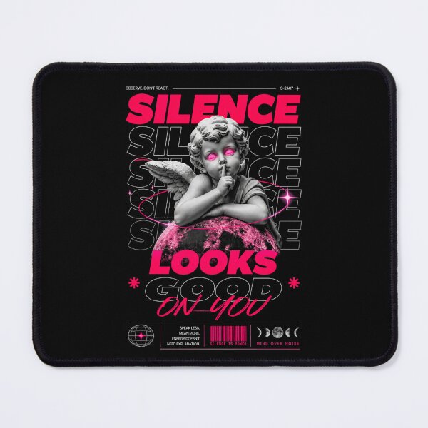 Item preview, Silence Looks Good On You designed and sold by StockAnime.
