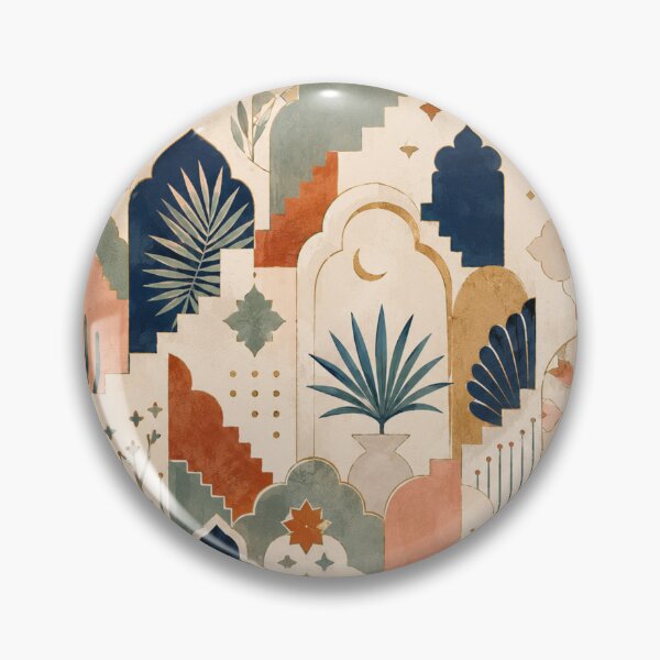 Item preview, Moroccan Archways Abstract Pattern Boho Architecture designed and sold by QCena.