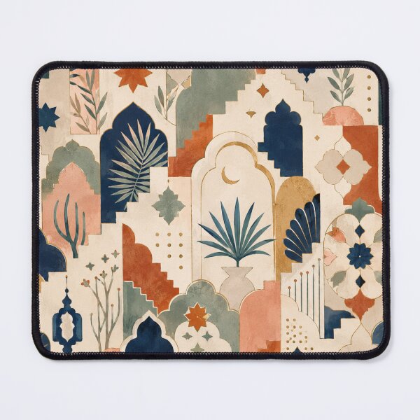 Item preview, Moroccan Archways Abstract Pattern Boho Architecture designed and sold by QCena.
