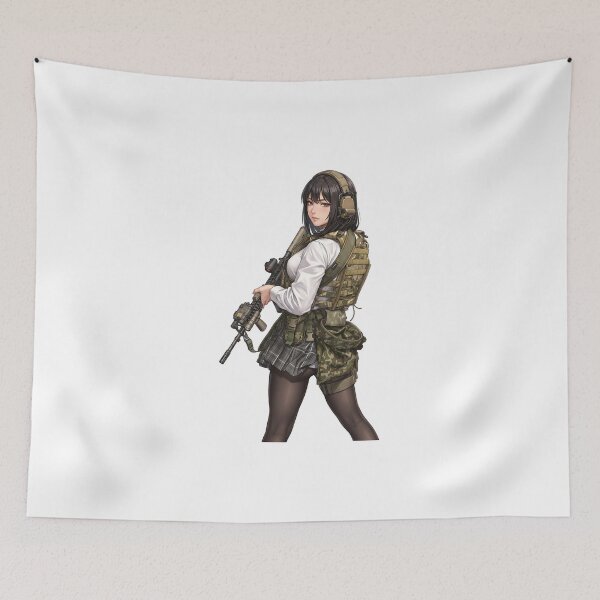Item preview, Tactical School Girl - Anime Special Ops designed and sold by RAWLIFEGRAPHIC.