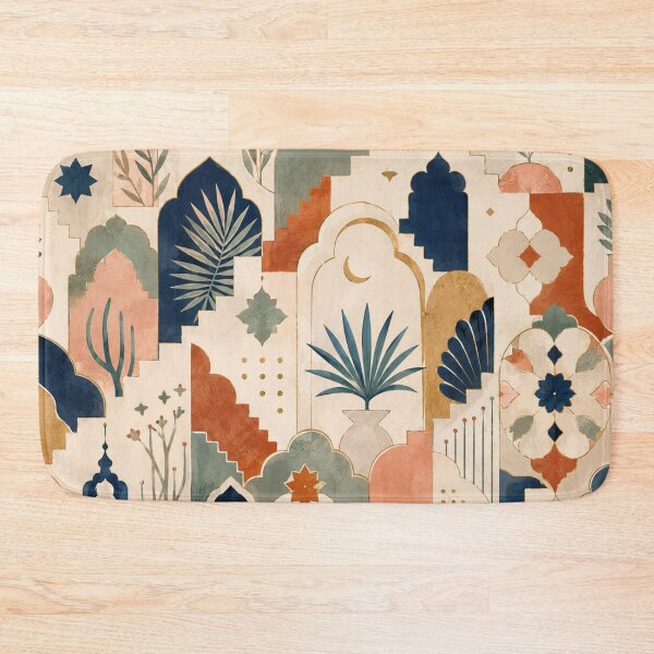 Item preview, Moroccan Archways Abstract Pattern Boho Architecture designed and sold by QCena.
